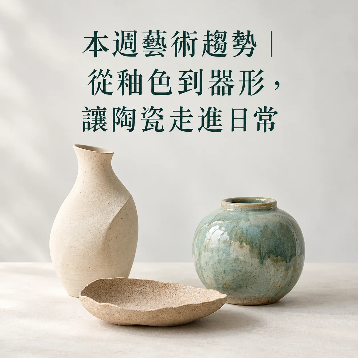 從釉色到器形，讓陶瓷藝術走進日常生活