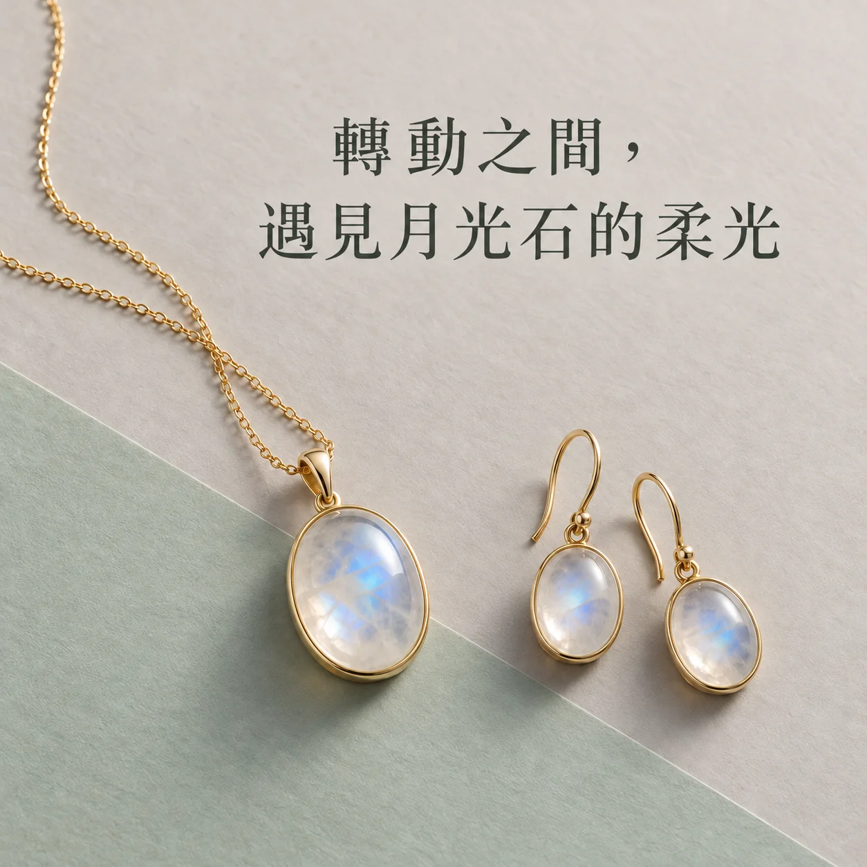 轉動之間，遇見月光石的柔光