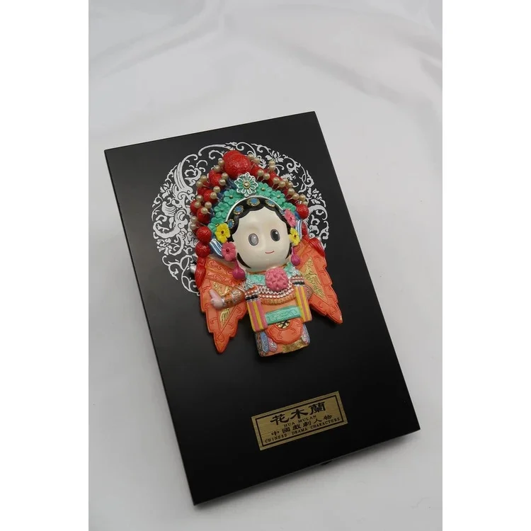《木蘭英姿》花木蘭戲曲人物立體浮雕擺件